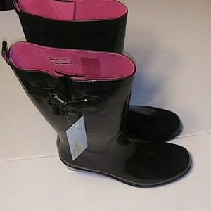 CAPELLI BLACK NY WEDGE BOOTS SZ 10